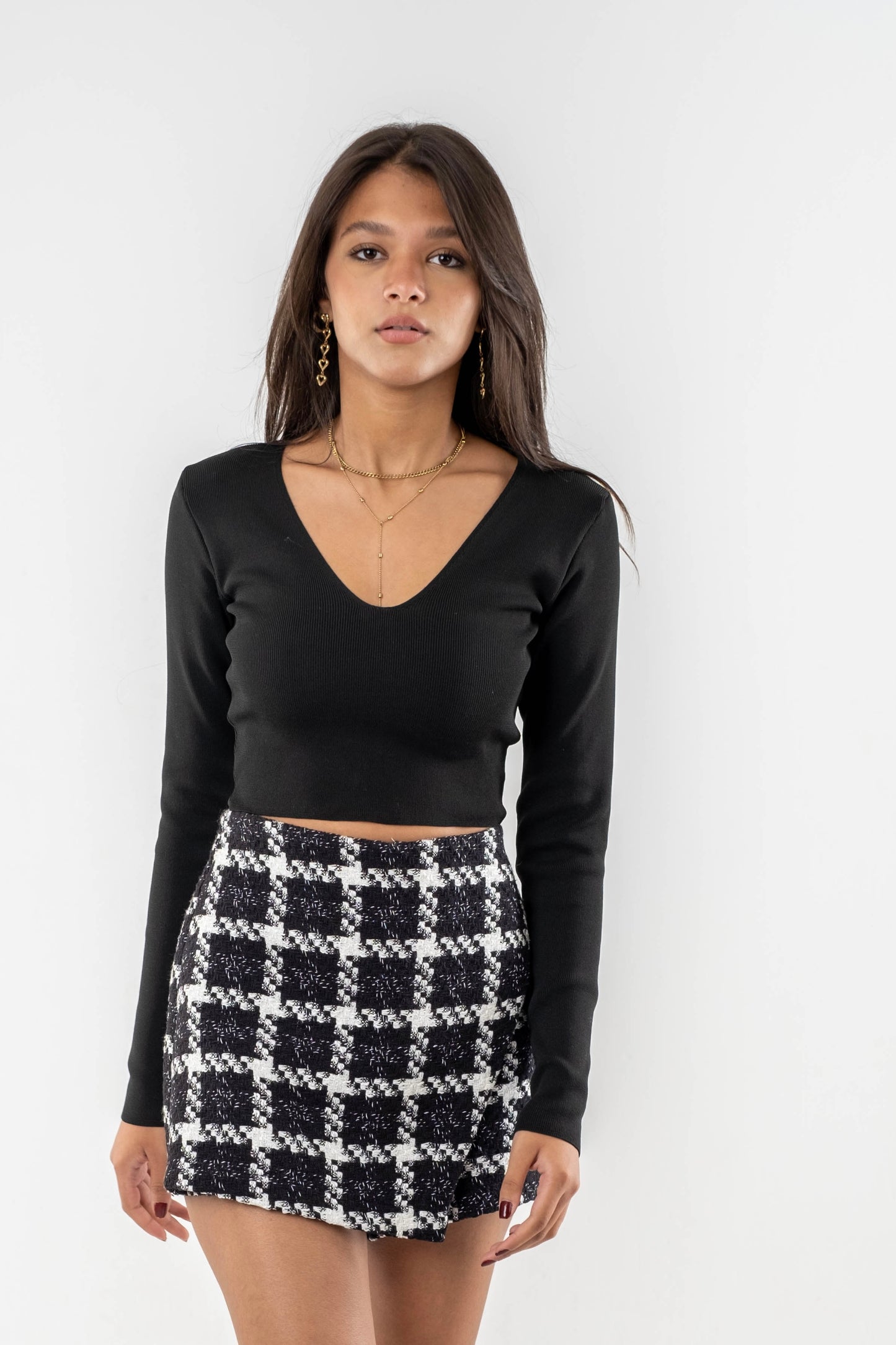 Isla Ribbed V-Neck Pullover