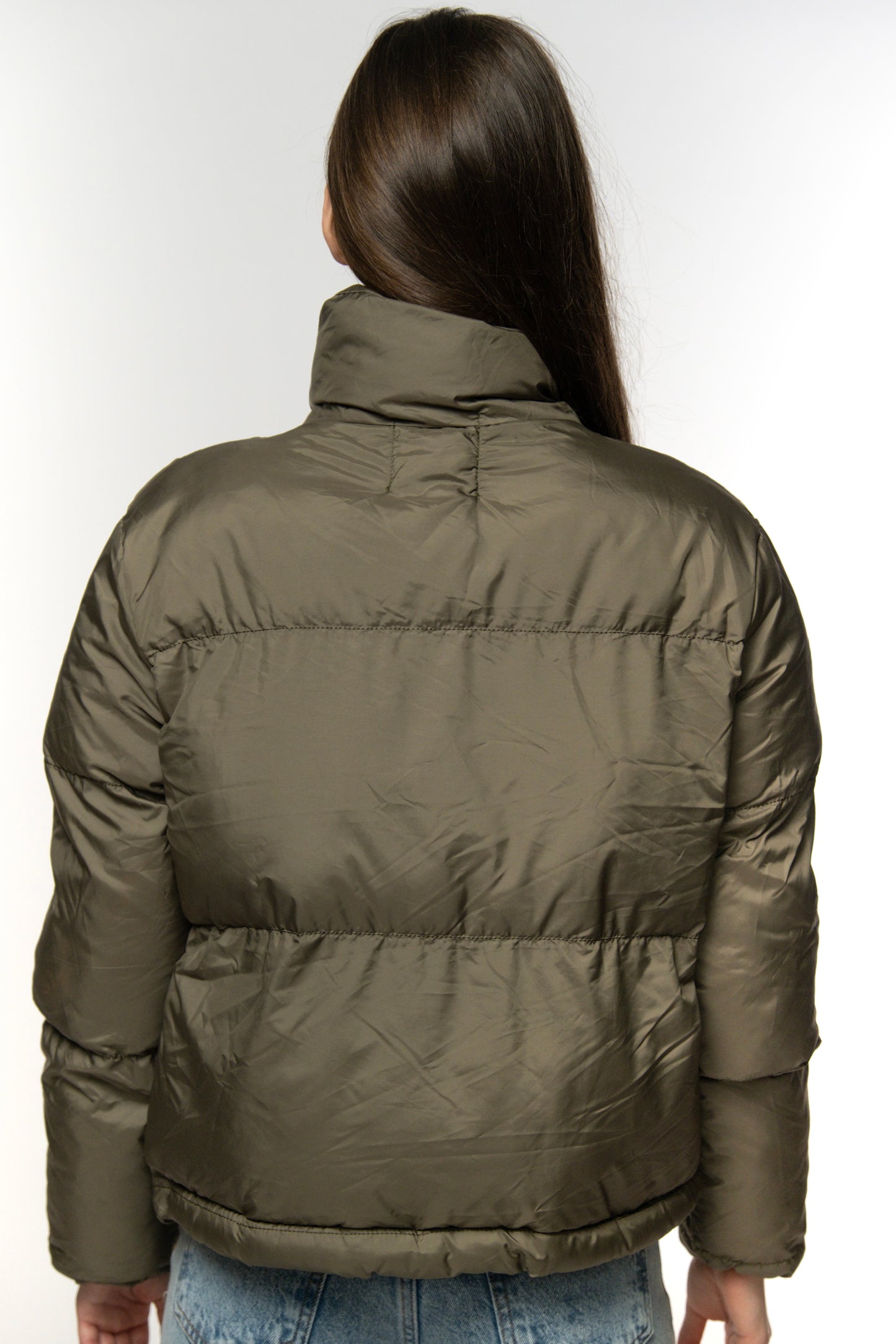 Olive Puffer Jacket