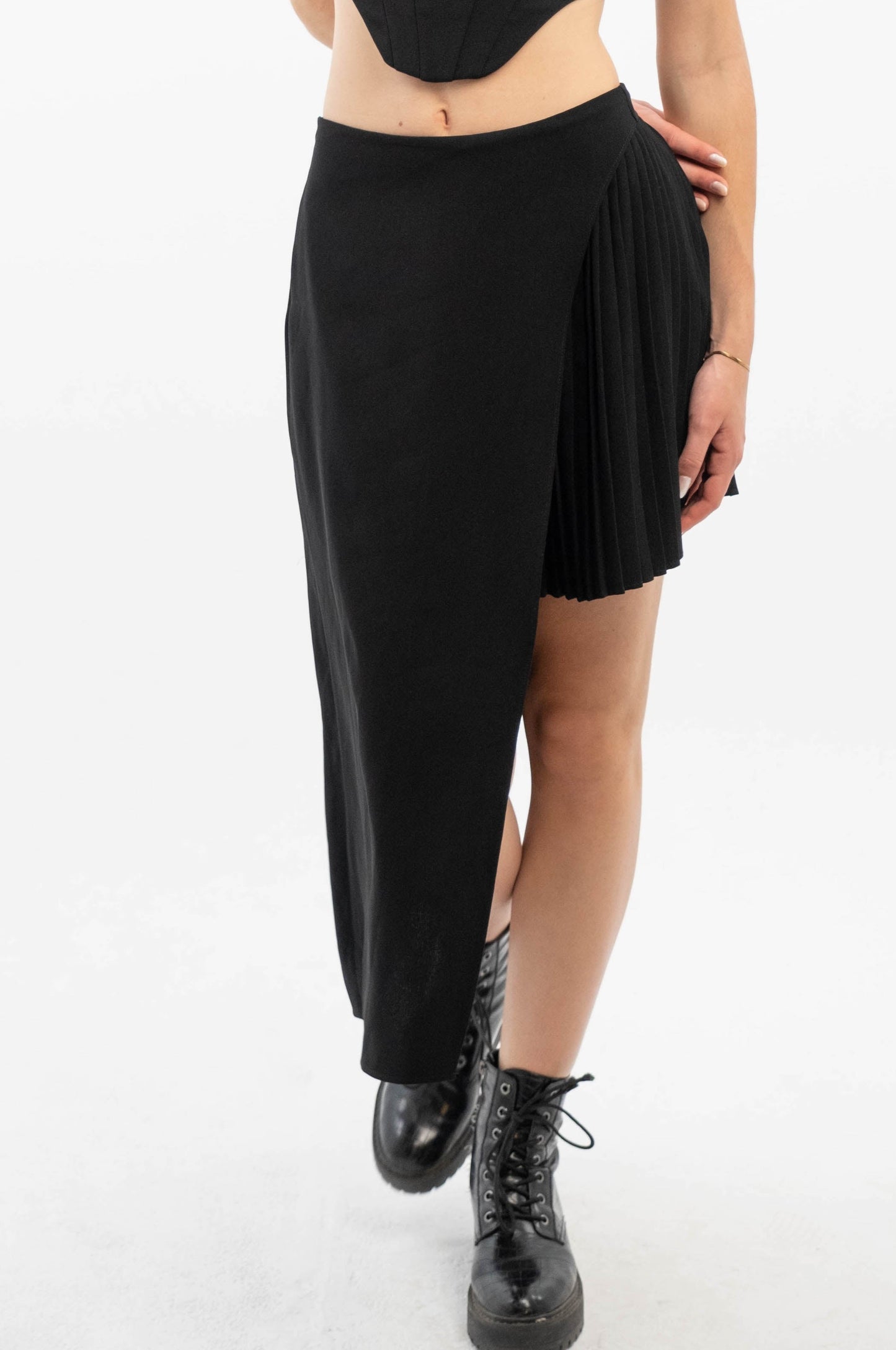 Black Asymmetrical Skirt
