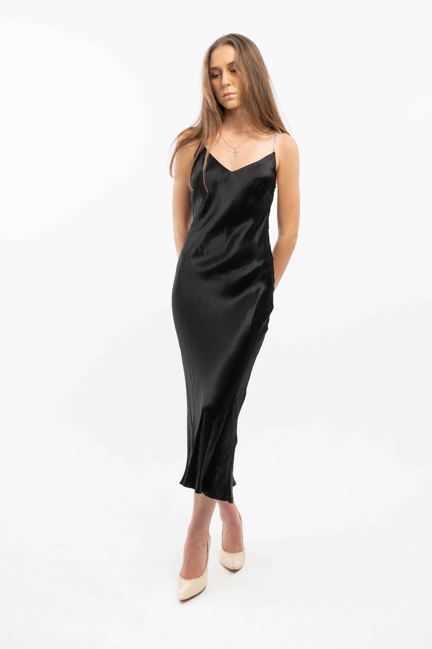 Seraphina Satin Backless Dress