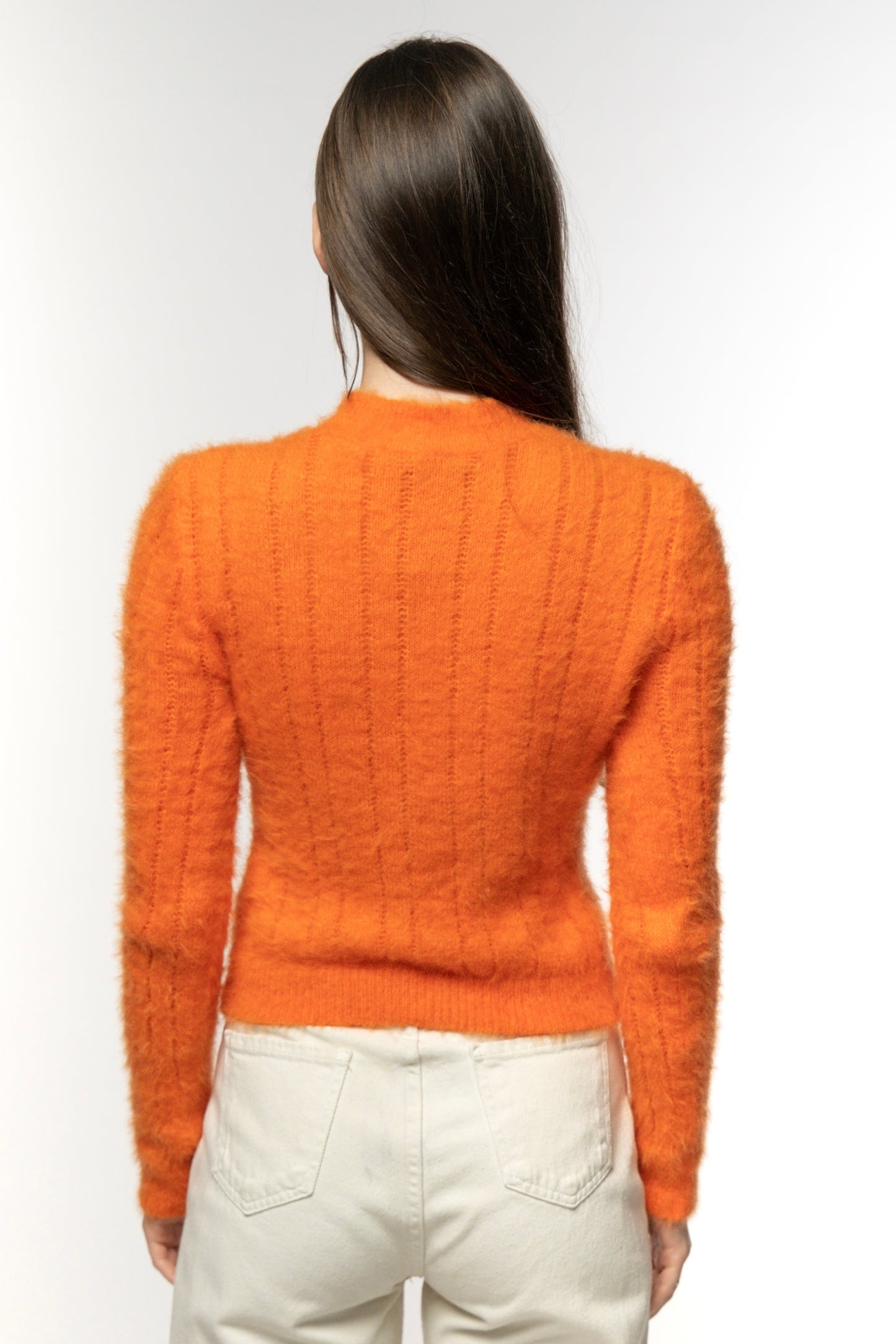 Tangerine Ribbed Sweater
