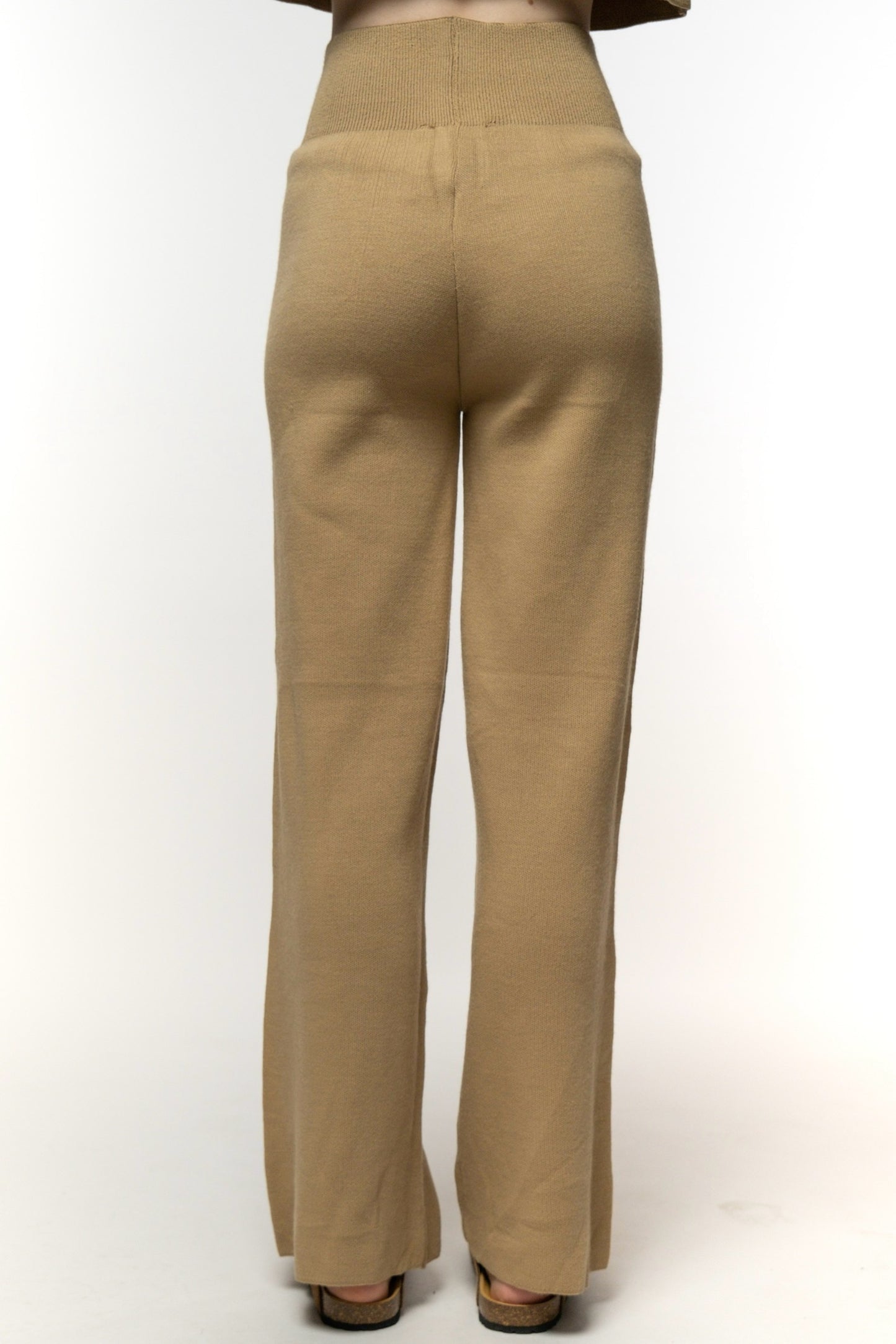 Camel Ribbed Knit Set