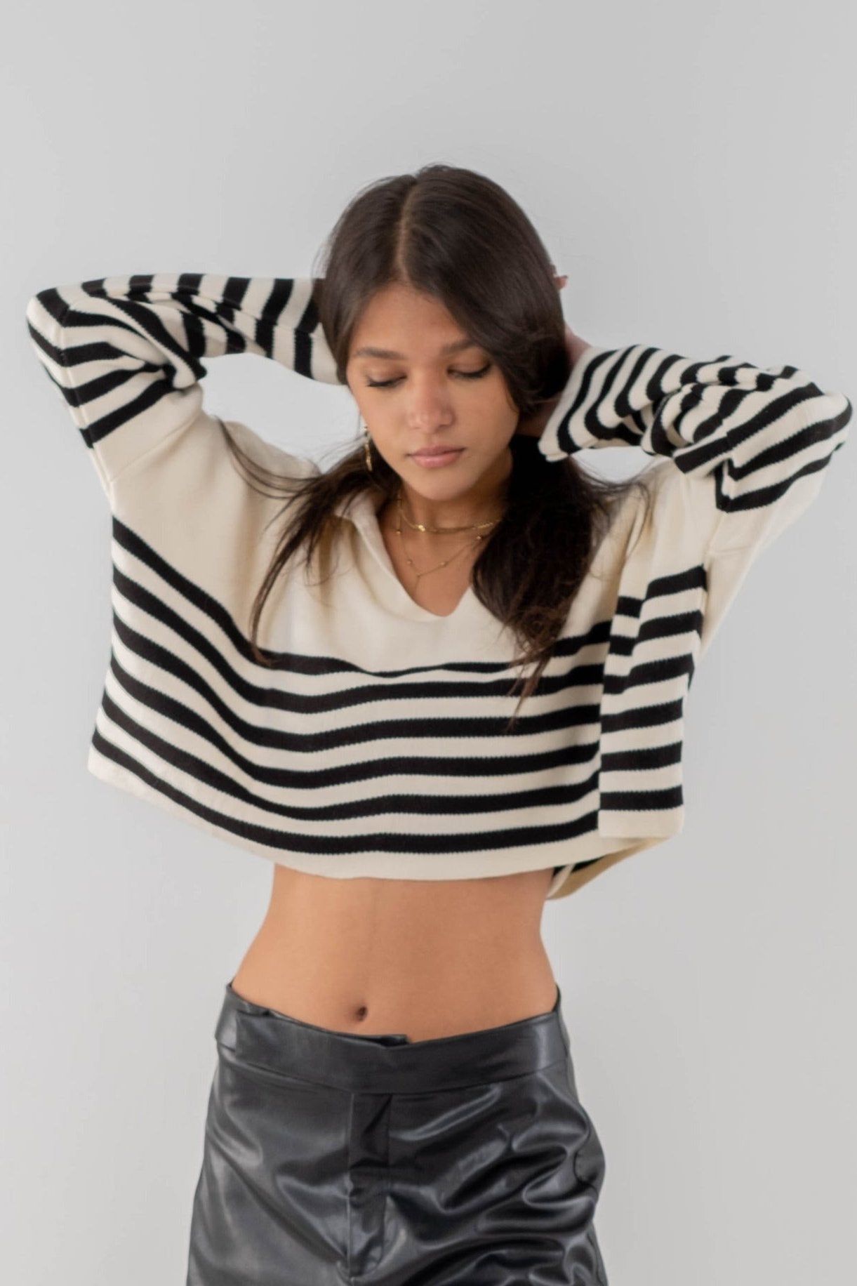 Marina Striped Knit Pullover
