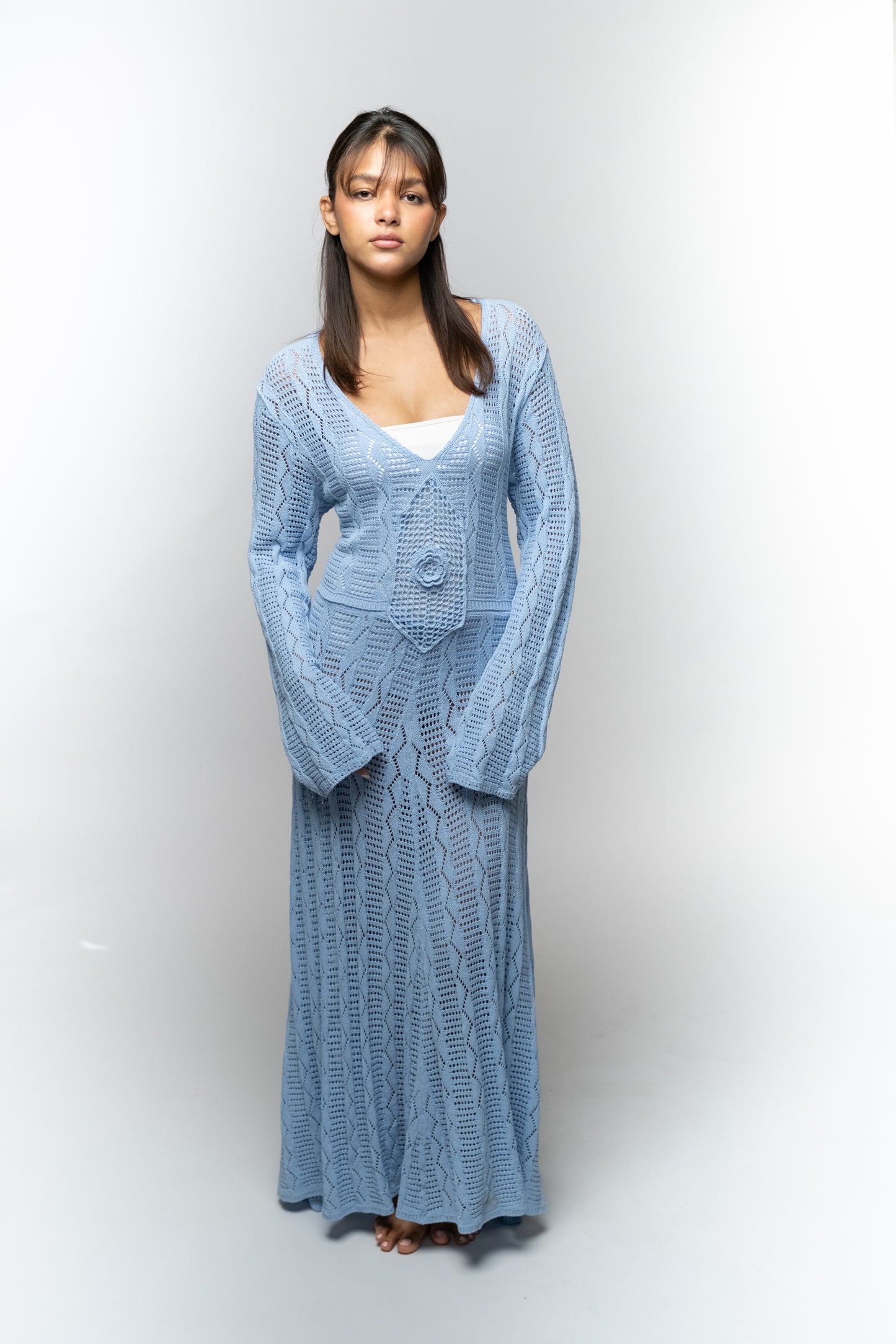 Crochet Dream Blue Dress