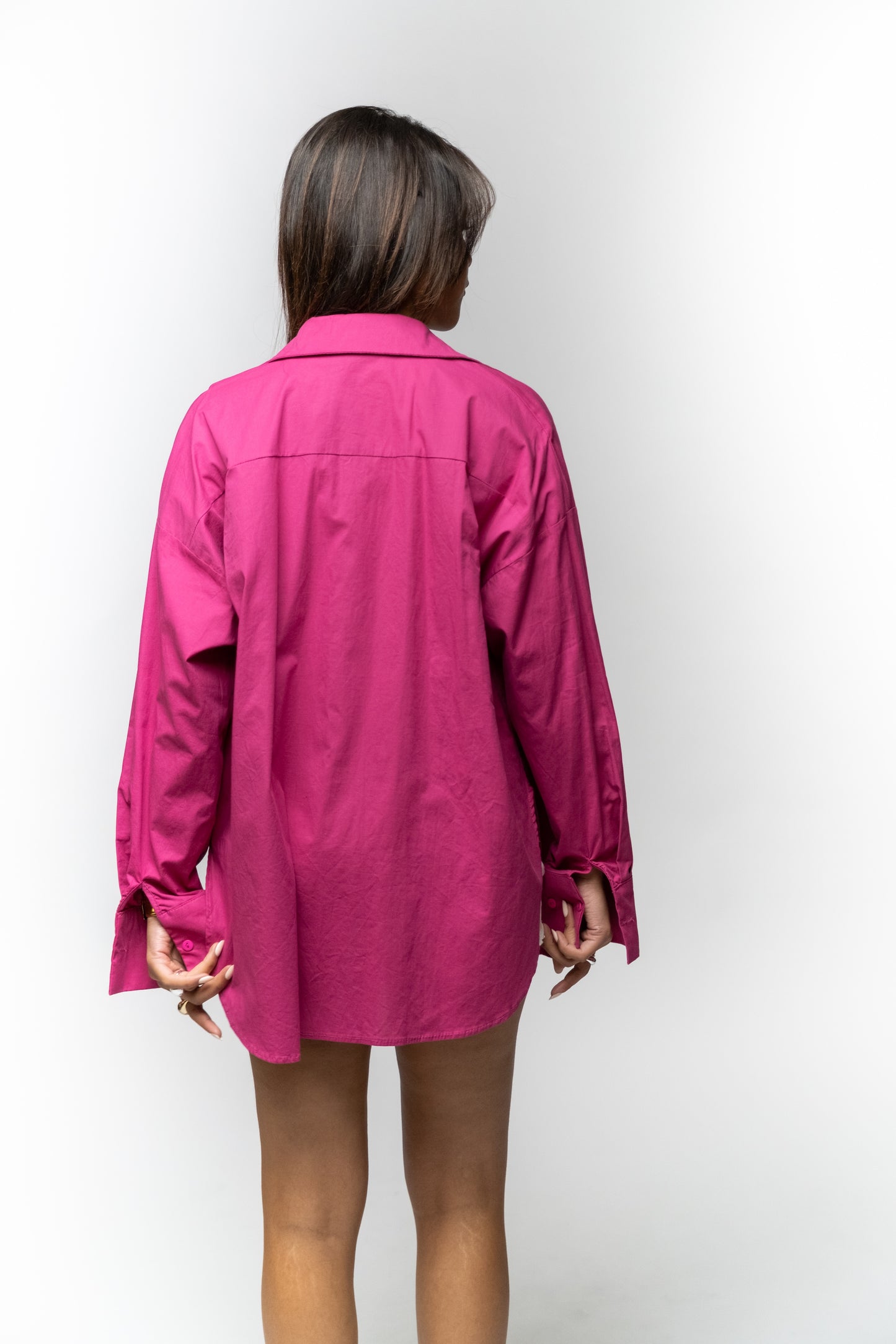 Dark Pink Oversized Shirt