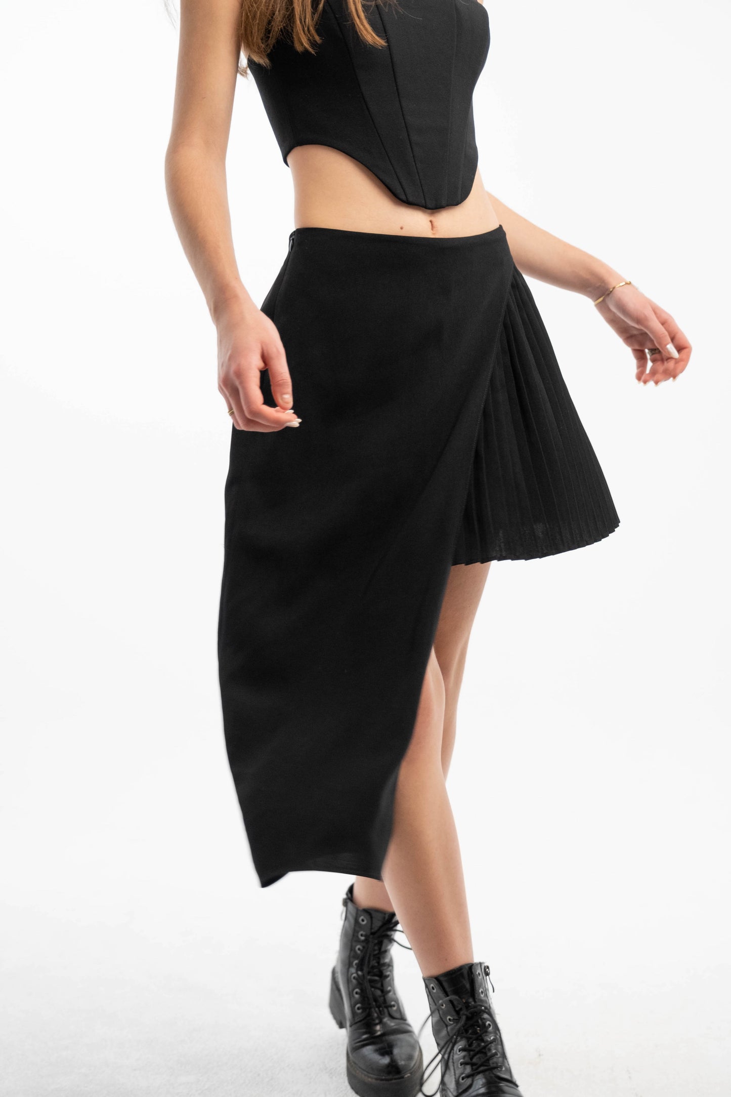 Black Asymmetrical Skirt