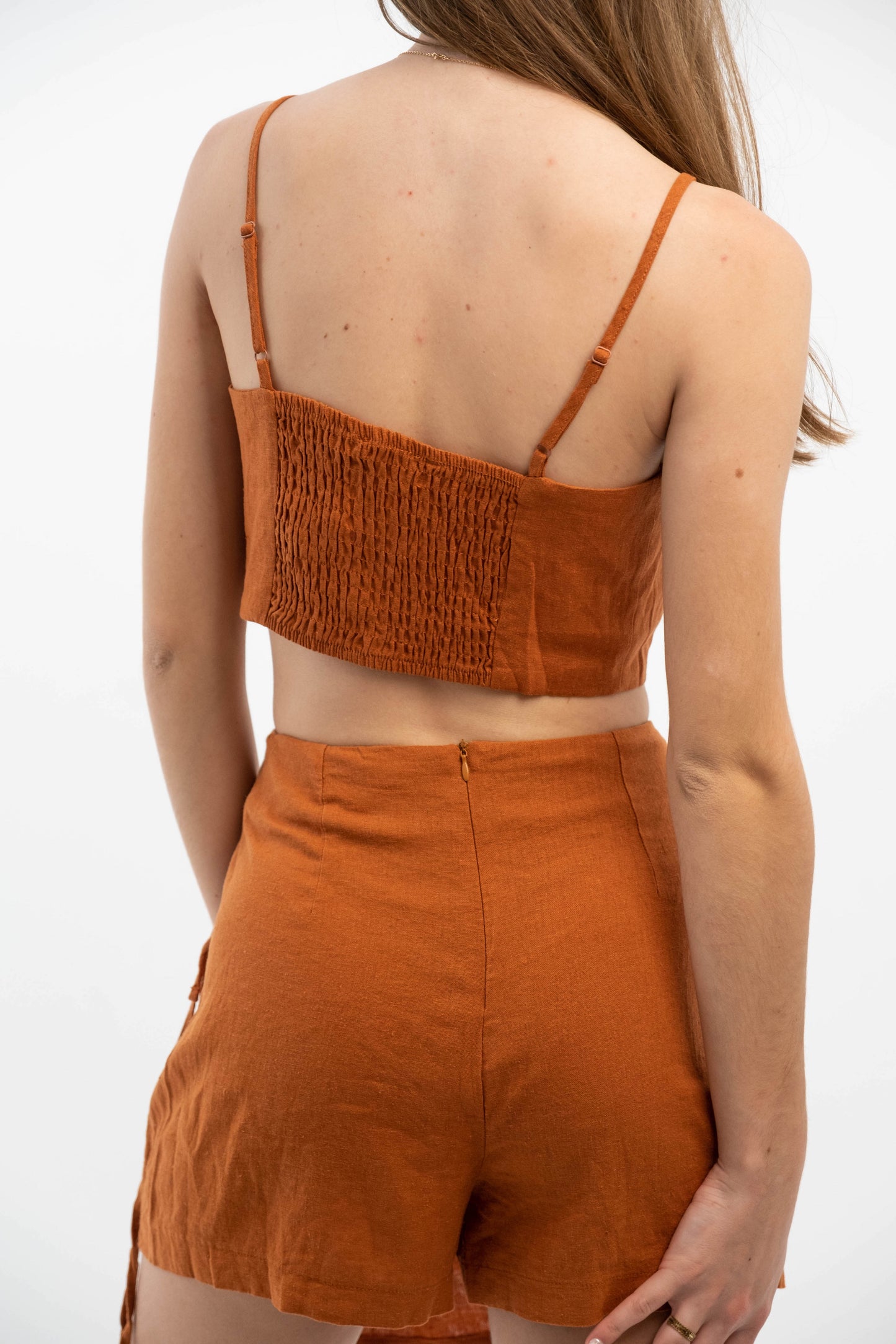 Orange Top and Self-Knot set