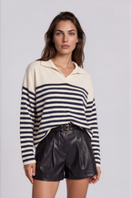 Marina Striped Knit Pullover