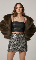 Brown Faux Fur Jacket
