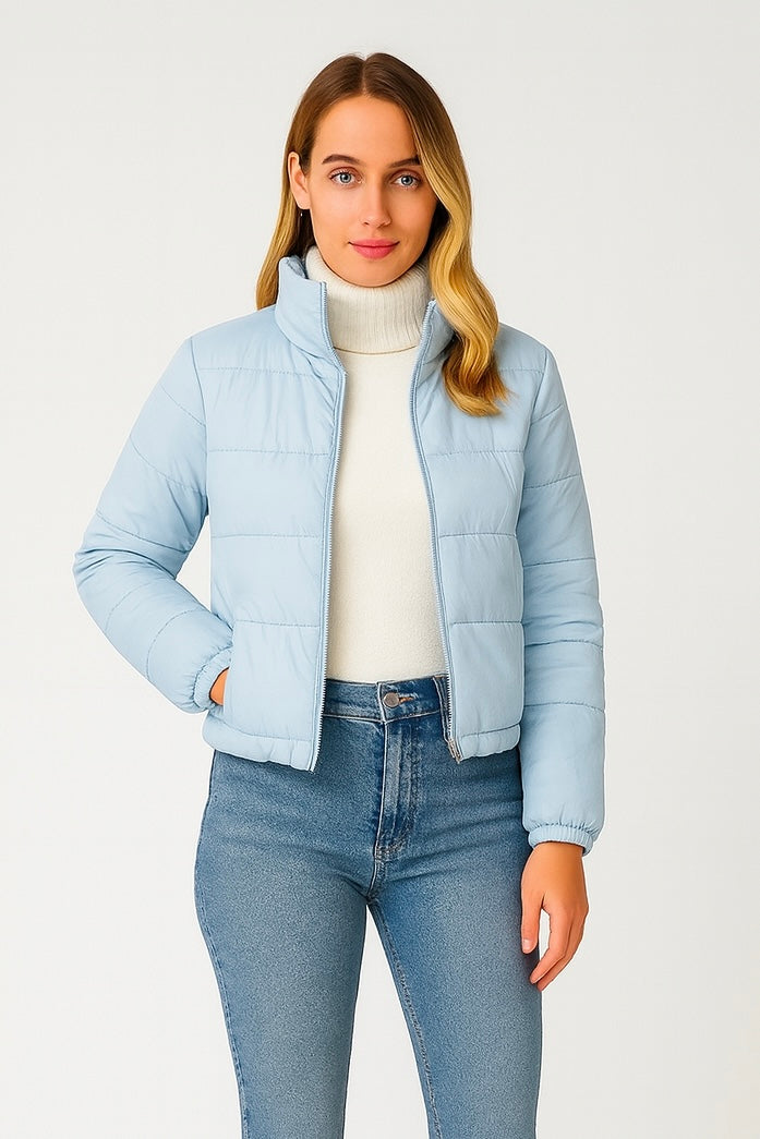 Baby Blue Puffer Jacket