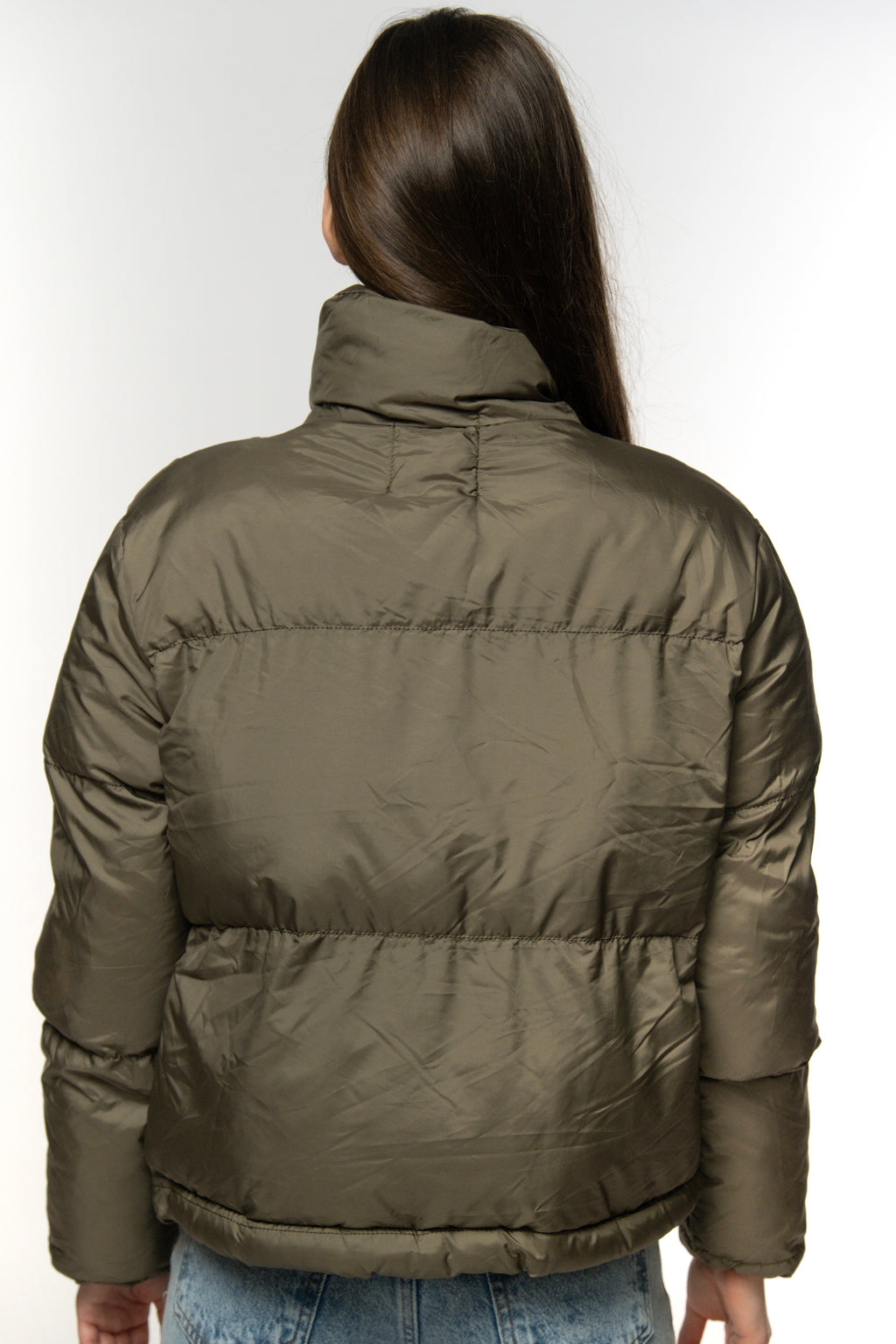 Olive Puffer Jacket
