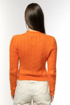 Tangerine Ribbed Sweater