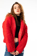 Double-Faced Red Reversible Jacket