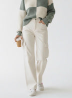 White Cargo Trousers