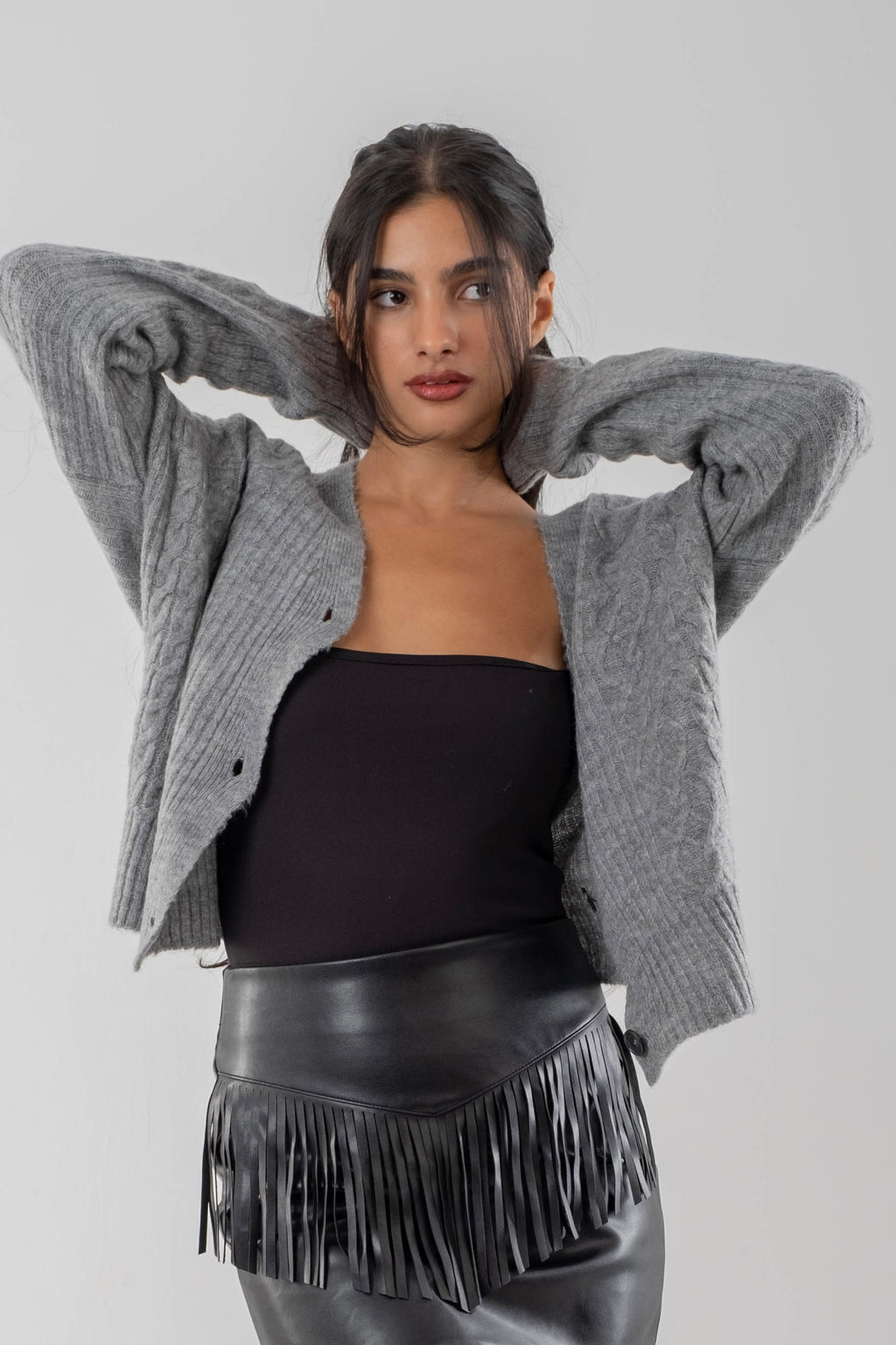 Cozy Cable Knit Cardigan