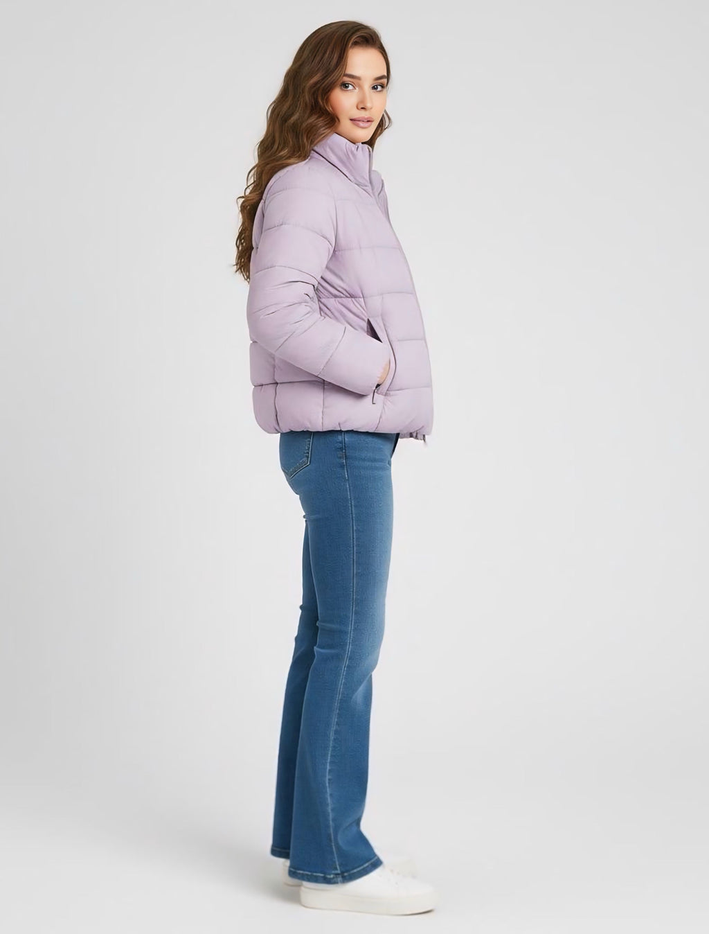 Light Purple Puffer Jacket