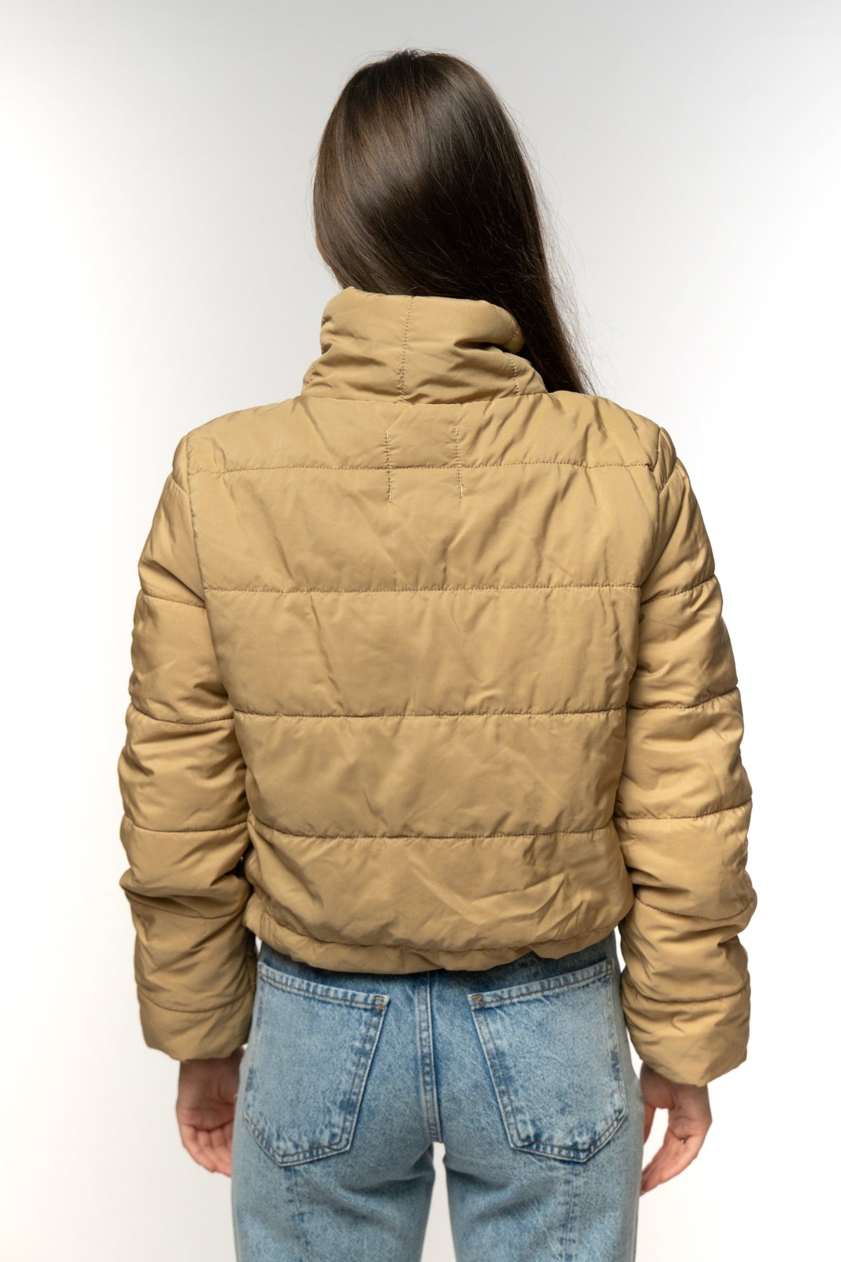 Desert Tan Quilted Puffer Jacket
