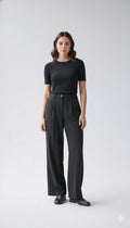 Black Straight Leg Pants
