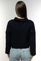 Navy blue Urban Vibes Knit Polo
