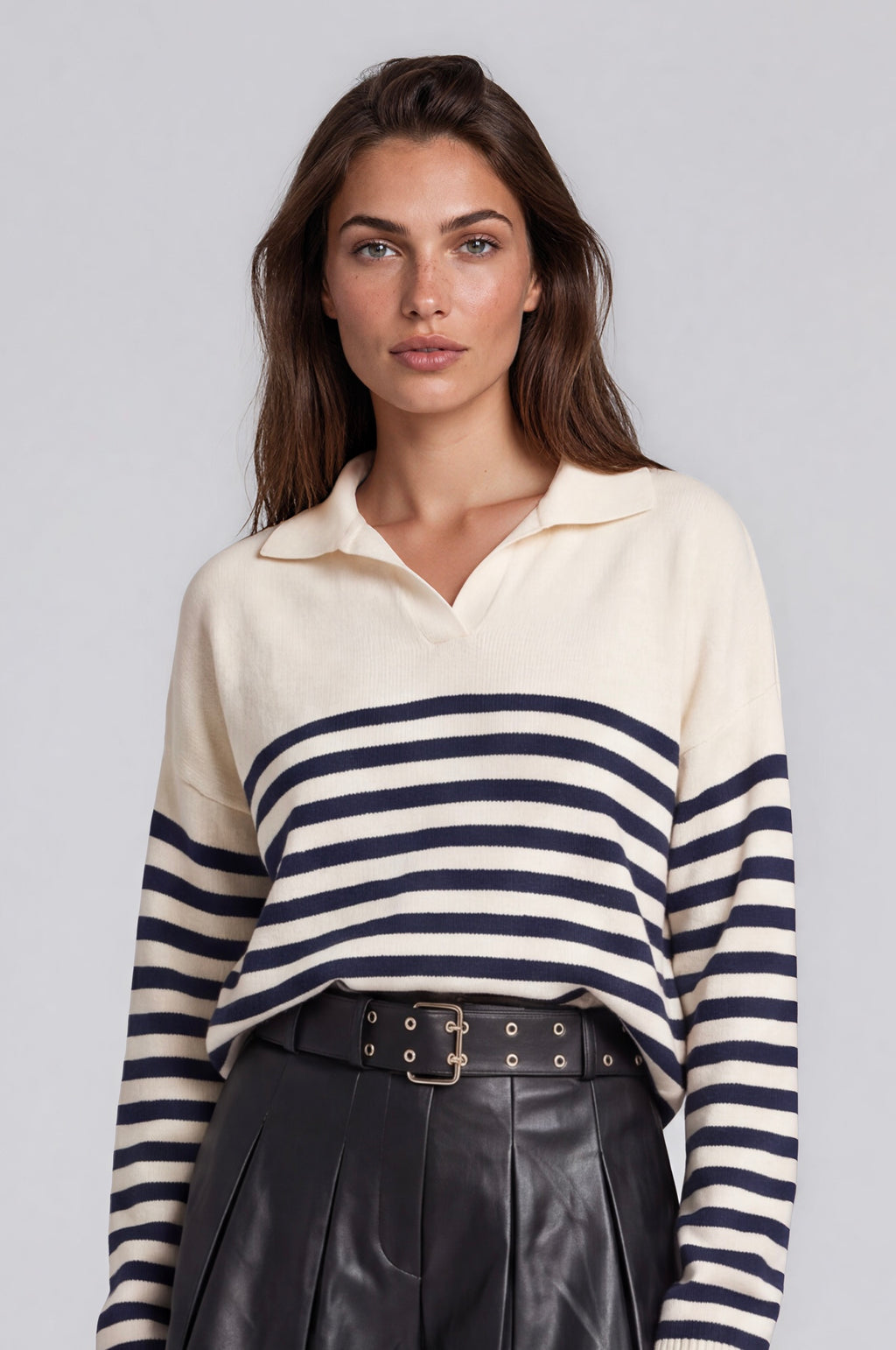 Marina Striped Knit Pullover