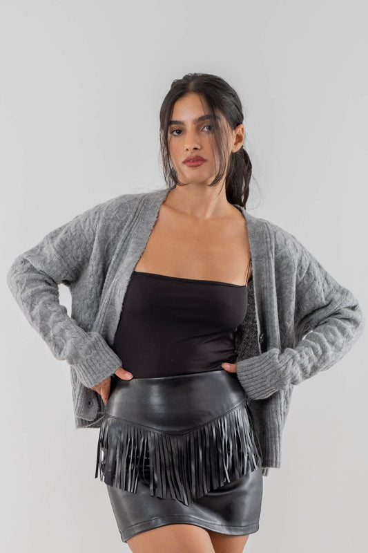 Cozy Cable Knit Cardigan