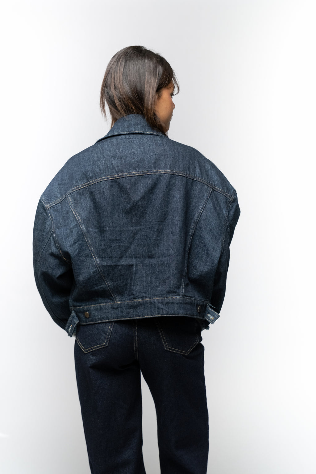 Rolled Up Cuff Denim Jacket