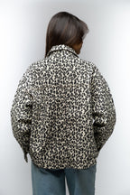Leopard Print Denim Jacket